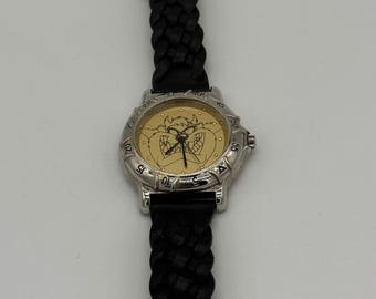 Montre vintage Armitron Looney Tunes « Diable de Tasmanie » à quartz – Bracelet en cuir