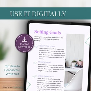 Digital Declutter Checklist Printable Template Organization System Phone Cleanup Guide Email Management Planner Schedule Maintenance Tracker Computer Files Internet Social Media Blog Website Organization Daily Weekly Monthly Quarterly