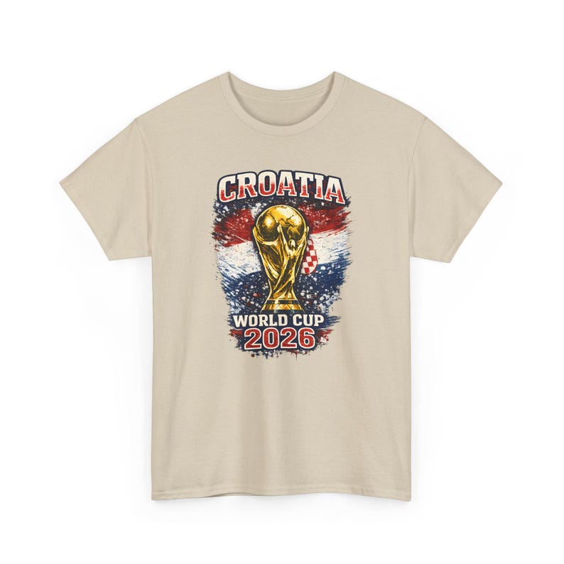 Trofee-T-shirt Kroatië WK 2026 | Voetbalshirt met Kroatische vlag afbeelding 3