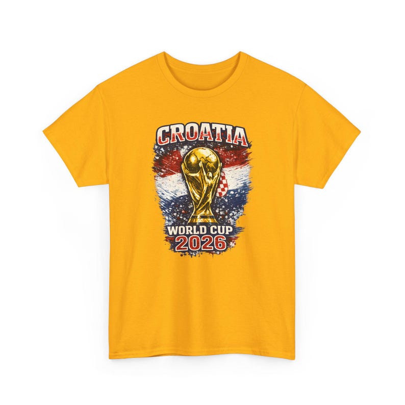 Trofee-T-shirt Kroatië WK 2026 | Voetbalshirt met Kroatische vlag afbeelding 4
