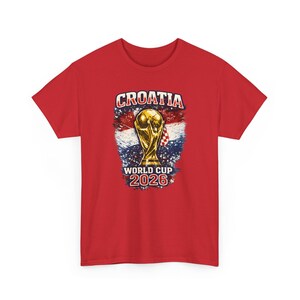Trofee-T-shirt Kroatië WK 2026 | Voetbalshirt met Kroatische vlag afbeelding 16