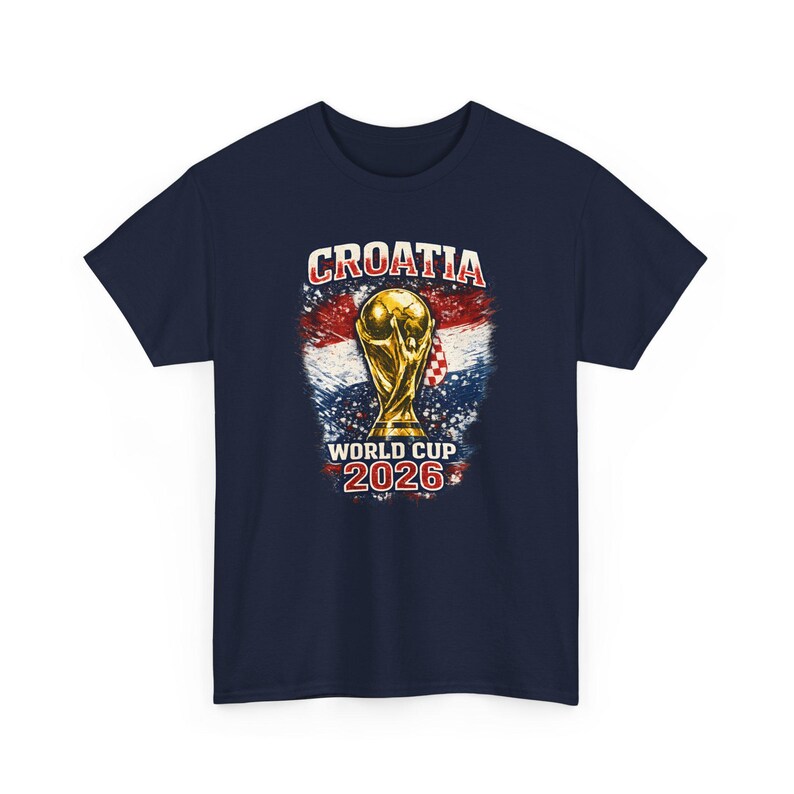 Trofee-T-shirt Kroatië WK 2026 | Voetbalshirt met Kroatische vlag afbeelding 14