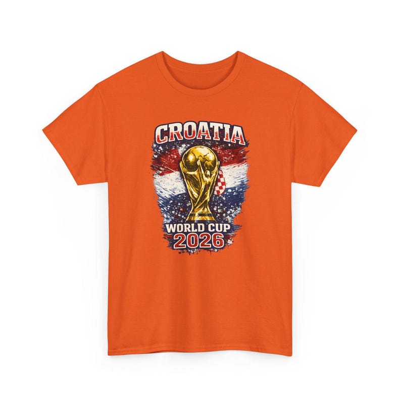 Trofee-T-shirt Kroatië WK 2026 | Voetbalshirt met Kroatische vlag afbeelding 5