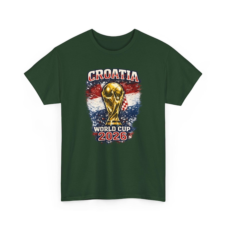 Trofee-T-shirt Kroatië WK 2026 | Voetbalshirt met Kroatische vlag afbeelding 10
