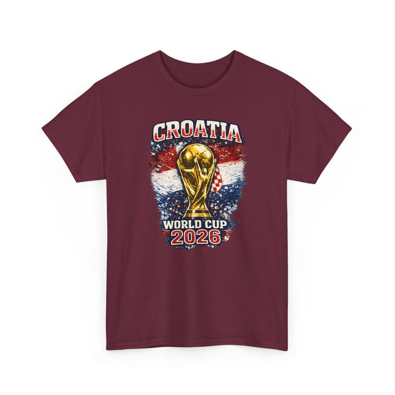 Trofee-T-shirt Kroatië WK 2026 | Voetbalshirt met Kroatische vlag afbeelding 6