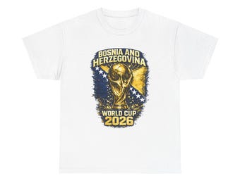 World Cup 2026 Bosnia and Herzegovina Tee | FIFA Trophy Soccer Shirt