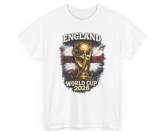 World Cup 2026 England Trophy T-Shirt | Football Soccer Fan Tee