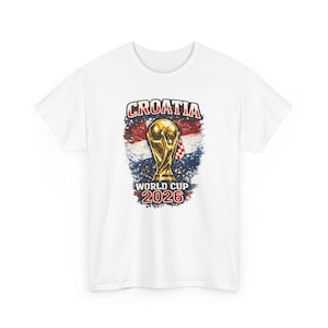 Trofee-T-shirt Kroatië WK 2026 | Voetbalshirt met Kroatische vlag afbeelding 1