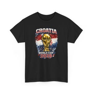 Trofee-T-shirt Kroatië WK 2026 | Voetbalshirt met Kroatische vlag afbeelding 2