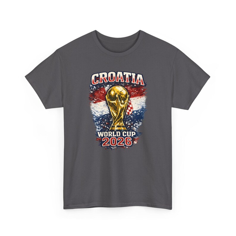 Trofee-T-shirt Kroatië WK 2026 | Voetbalshirt met Kroatische vlag afbeelding 12
