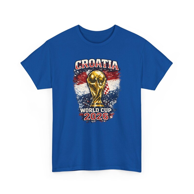 Trofee-T-shirt Kroatië WK 2026 | Voetbalshirt met Kroatische vlag afbeelding 13