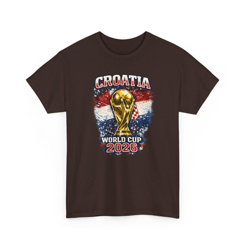 Trofee-T-shirt Kroatië WK 2026 | Voetbalshirt met Kroatische vlag afbeelding 7