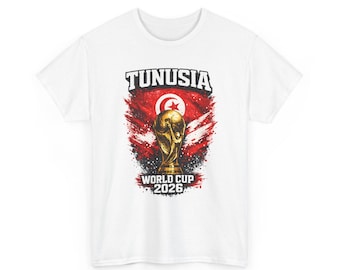 World Cup Tunisia 2026 Trophy T-Shirt | Football Soccer Fan Tee