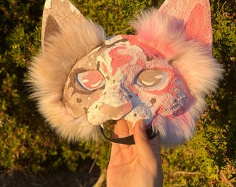 Neapolitan cat therian furry mask