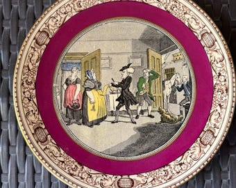 Adams england dr syntaxis "disputing the bill" Victoriaanse transferwareplaat