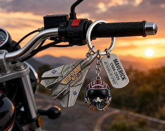 Military Jet Keychain Pilot Helmet Pendant Aviation Key Ring Aircraft Lover Gift Metal Fighter Plane Accessory for Men Women