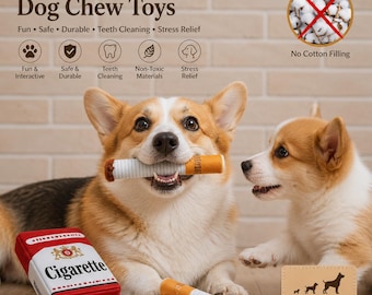 Funny Plush Dog Chew Toy Set with Squeaker, Interactive Puppy Boredom Relief Toy, Soft Pet Play Gift for Small Large Dogs