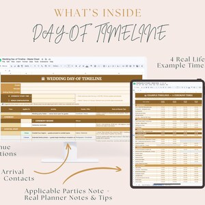 Wedding Day-Of Timeline Template | Google Sheets | 4 Real-Wedding Examples | 1 & 2 Venue | Instant Download