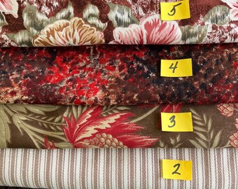 FIVE Brown prints STASHBUILDER Nancy Crow, Pilgrim/Roy, Moda, over 3 yards