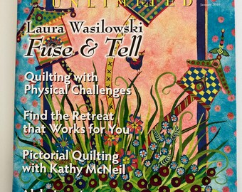 MACHINE QUILTING UNLIMITED magazine January 2010 Wasilowski