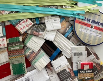 seam binding and tape middy braid rickrack twill tape BIG BAG of trims