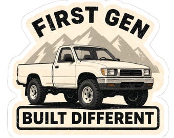 First Gen Toyota Tacoma Sticker | 1995-2004 Truck Decal | Heritage Series Kiss-Cut Vinyl