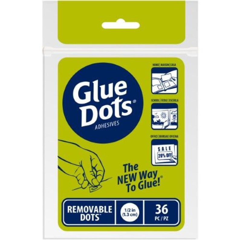 Removable Glue Dots 36 Ct Etsy