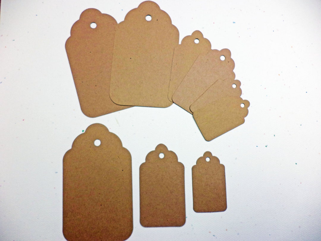 Tags Set of 3 Craft Card Stock Paper Sizzix Etsy