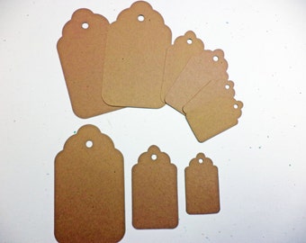 Tags Set von 3 Bastelkarten Stock Paper Sizzix