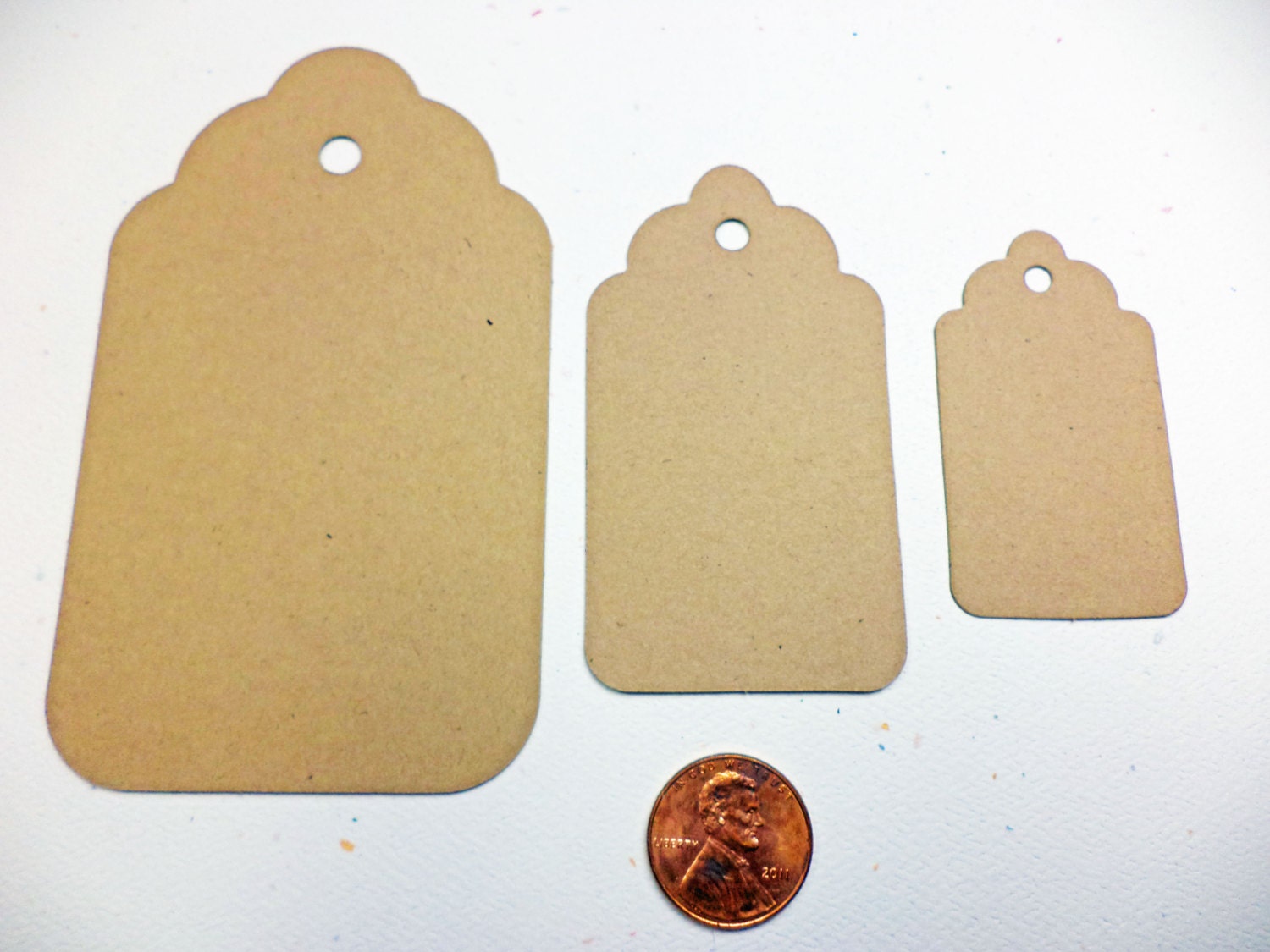 Tags Set of 3 Craft Card Stock Paper Sizzix Etsy