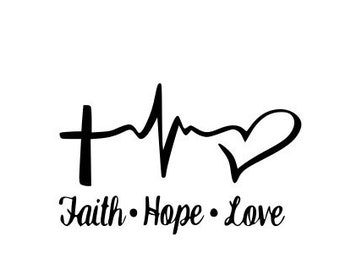 Download Faith hope love svg | Etsy