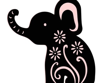 Download Mamma and baby Elephant SVG | Etsy