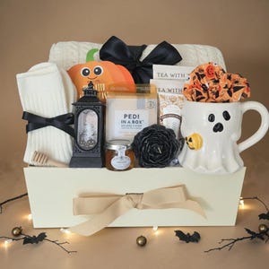 Halloween Care Package for Her, Self Care Gift Box, Spooky Spa Basket, Witchy Treats