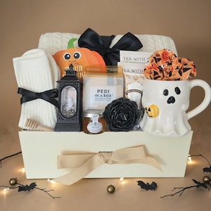Halloween Care Package for Her, Self Care Gift Box, Spooky Spa Basket, Witchy Treats