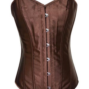 Solid Color Satin Bustier Corset Black, White, Red Perfect For Painting, Beadwork, Burlesque, Costume Making