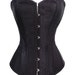 Solid Color Satin Bustier Corset Black, White, Red Perfect For Painting, Beadwork, Burlesque, Costume Making 