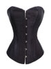 Solid Color Satin Bustier Corset Black, White, Red Perfect For Painting, Beadwork, Burlesque, Costume Making
