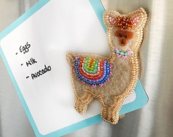 Alpaca Noticeboard Magnet, Gift Idea for Student, Back to College, New Dorm, New Home, New School, Get Organized, Llama Pinata Party