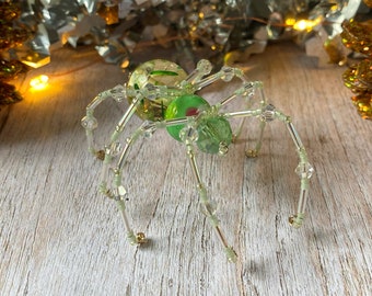 Green Christmas Spider Ornament, Legend of the Christmas Spider, Hanging Tree Decoration