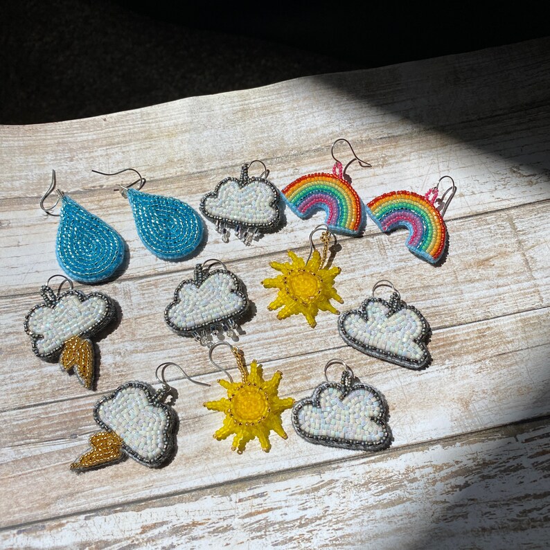 Lightweight with Sterling Silver Hooks for Sensitive Ears Mini Beaded Rainbows Gift for Hope and Positivity Rainbow Earrings