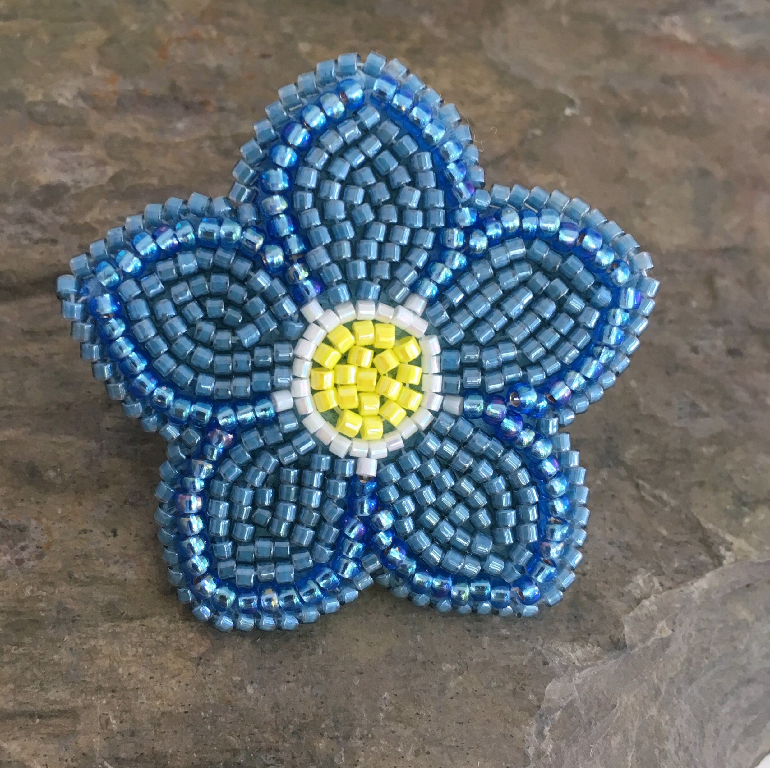 Forget me not Flower Enamel Pin – Plant