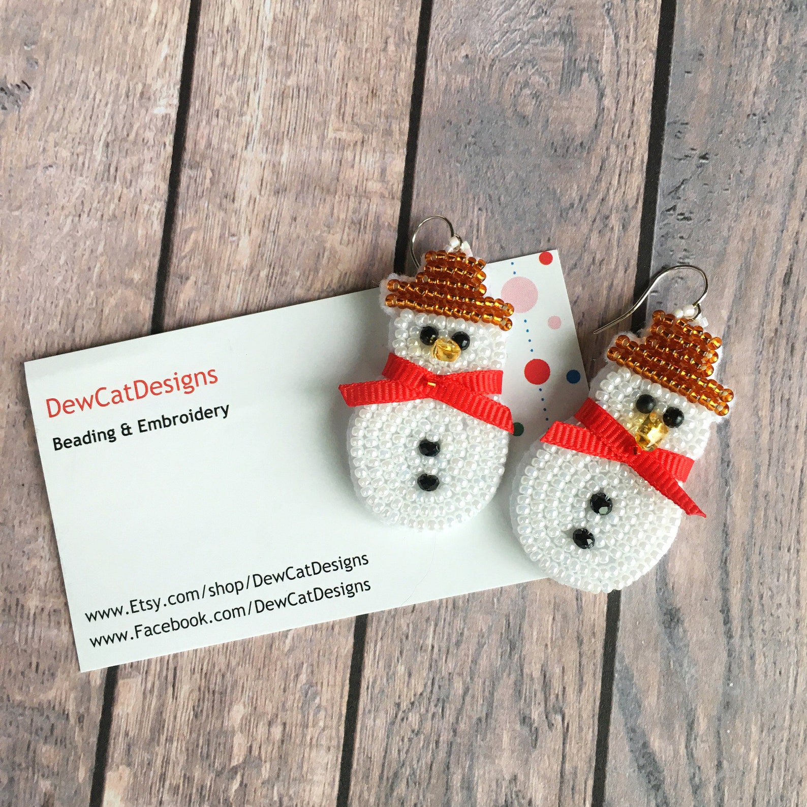 Snowman Christmas Earrings Novelty Holiday Jewellery Fun Etsy