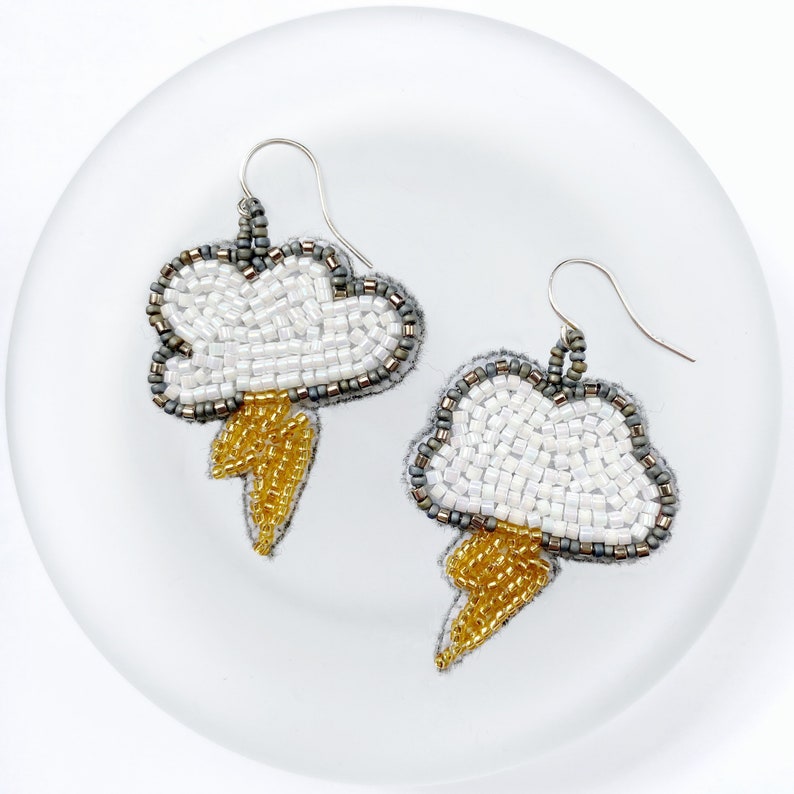 Lightning Cloud Earrings Lightning Flash Jewellery for Her Etsy