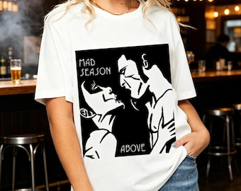 Vintage Mad Season Band Tee, Above Album Cover Seattle Grunge T-Shirt, Retro Rock Concert Outfit Gift For Music Lovers