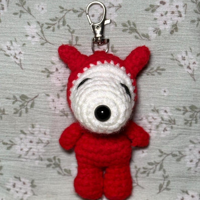Limited Edition | Crochet Snoop Halloween Keychain Bag Charm | Zombie , Devil, Bat Keychain Bag charm | Custom Dog Snoop Keychain | Sppoky image 7