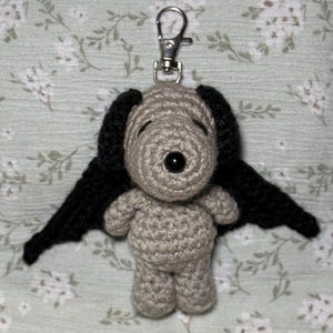 Limited Edition | Crochet Snoop Halloween Keychain Bag Charm | Zombie , Devil, Bat Keychain Bag charm | Custom Dog Snoop Keychain | Sppoky image 5