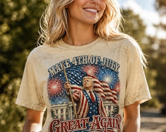4 de julio Trump PNG / Diseño de camiseta patriótica / Descarga digital del Día de la Independencia