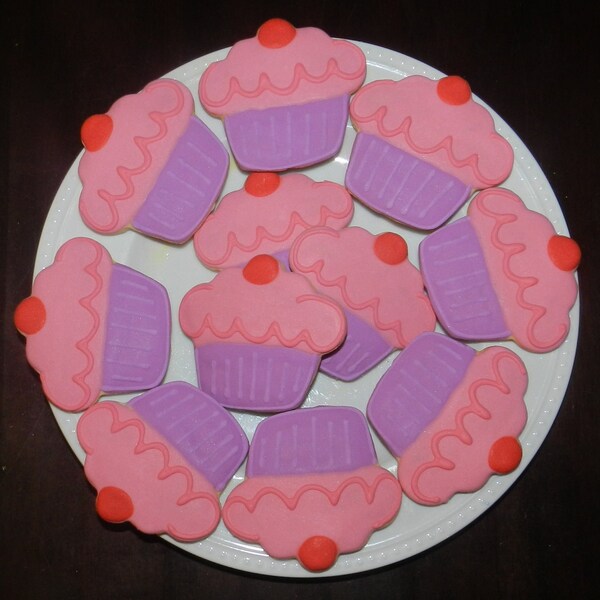 So Cute Pinkalicious Cupcakes Cookies One Dozen