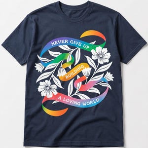 プライドアライPNG、さりげないレインボープライドPNG、LGBTQアライ昇華プリント、ラビングワールドDTFデザイン、デジタルダウンロード