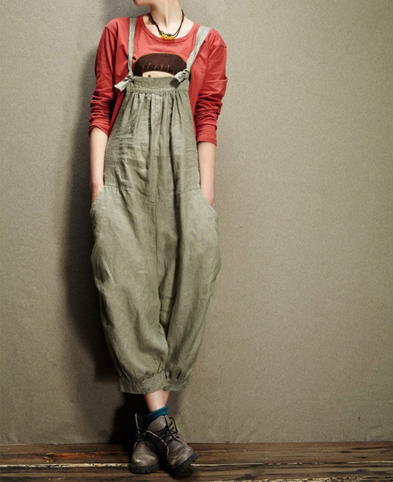 Women Jumpsuits Sexy Jumpsuit Cute Jumpsuit Linen Pants J01 Etsy